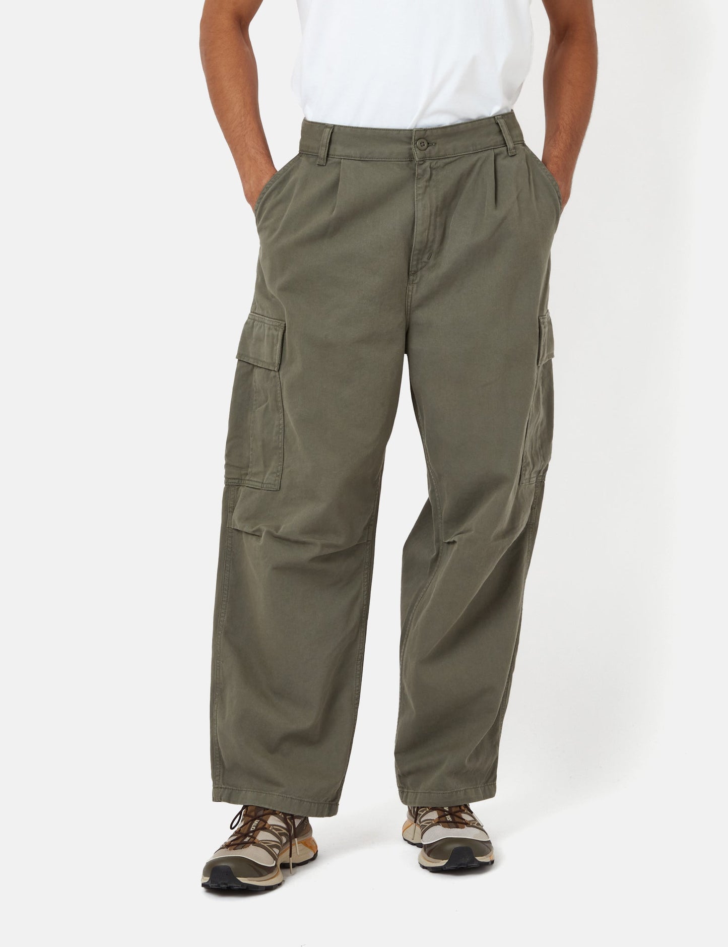 Pantalon cargo Cole (coupe décontractée) - Vert sauge