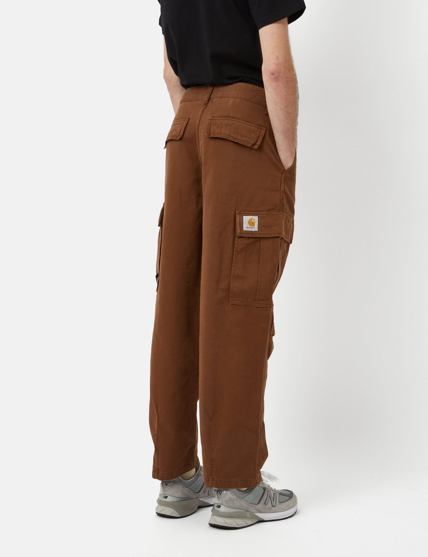 Pantalon cargo Cole (coupe décontractée) - Marron tamarin