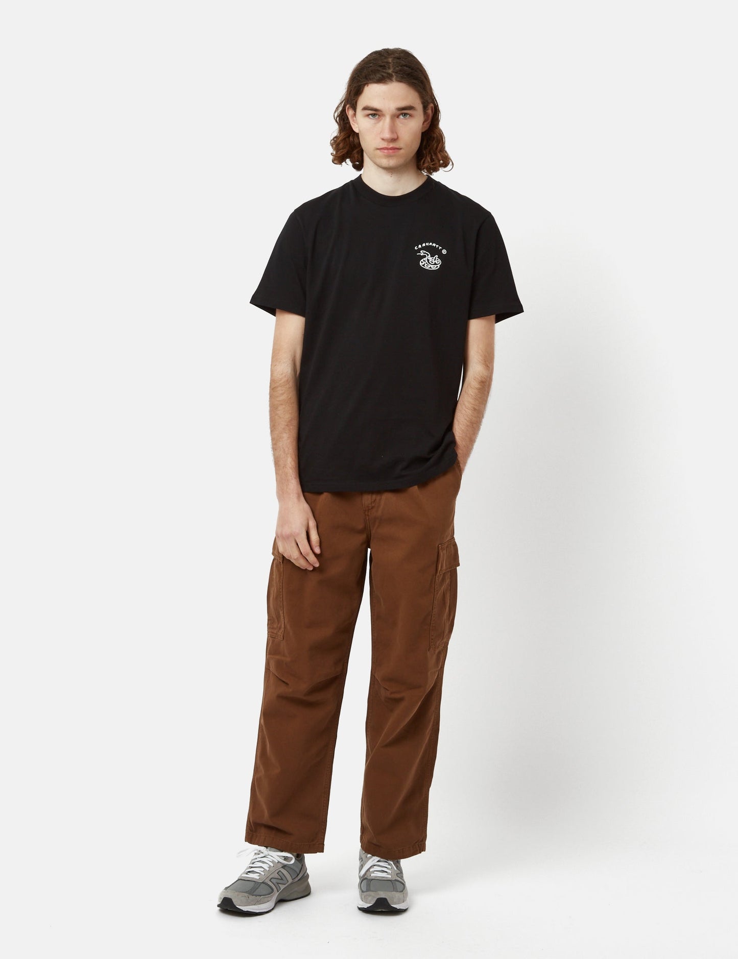 Pantalon cargo Cole (coupe décontractée) - Marron tamarin