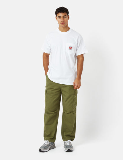 Pantalon Cargo Cole (Coupe décontractée, biologique) - Vert Kiwi