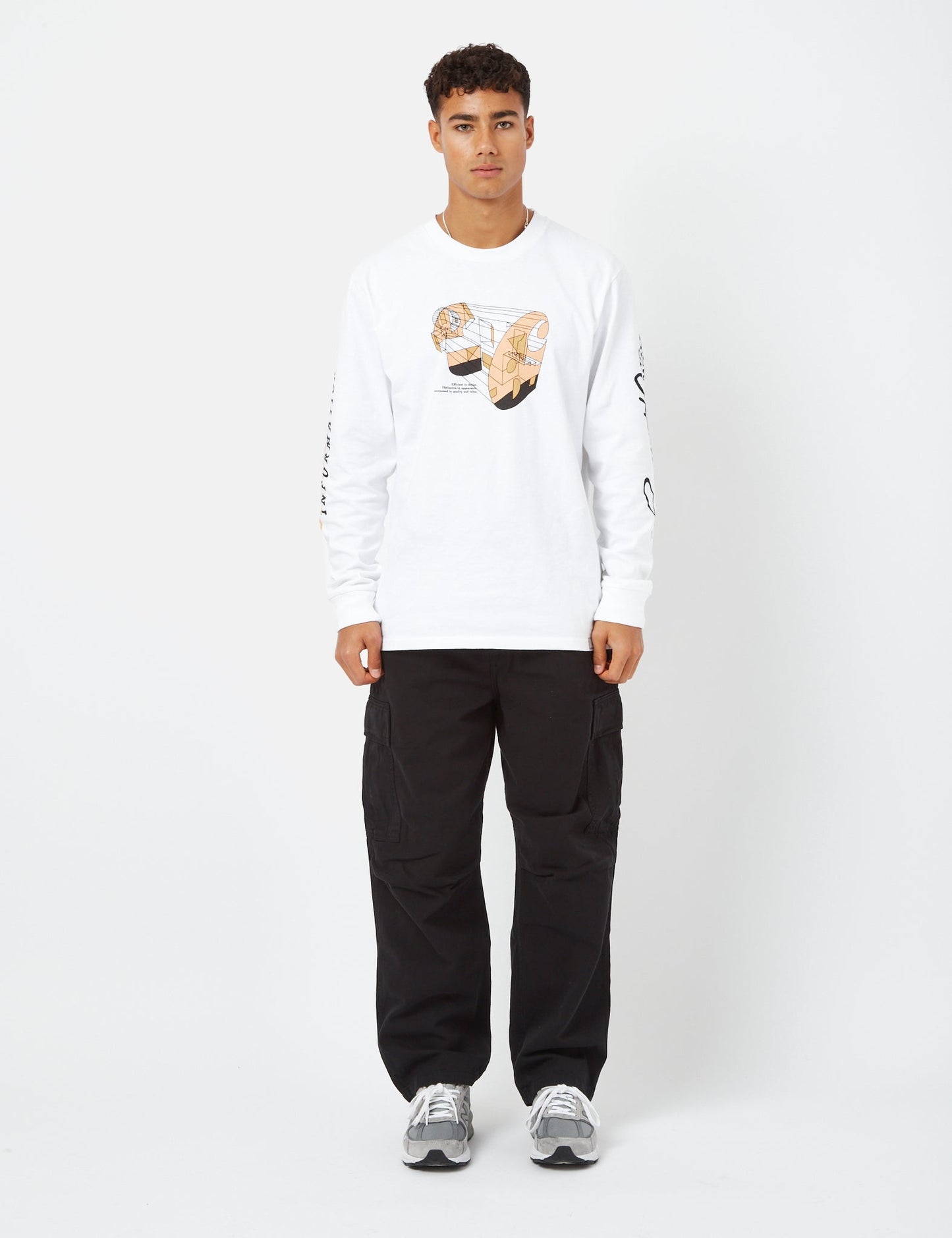 Pantalon Cargo Cole (Coupe décontractée) - Noir