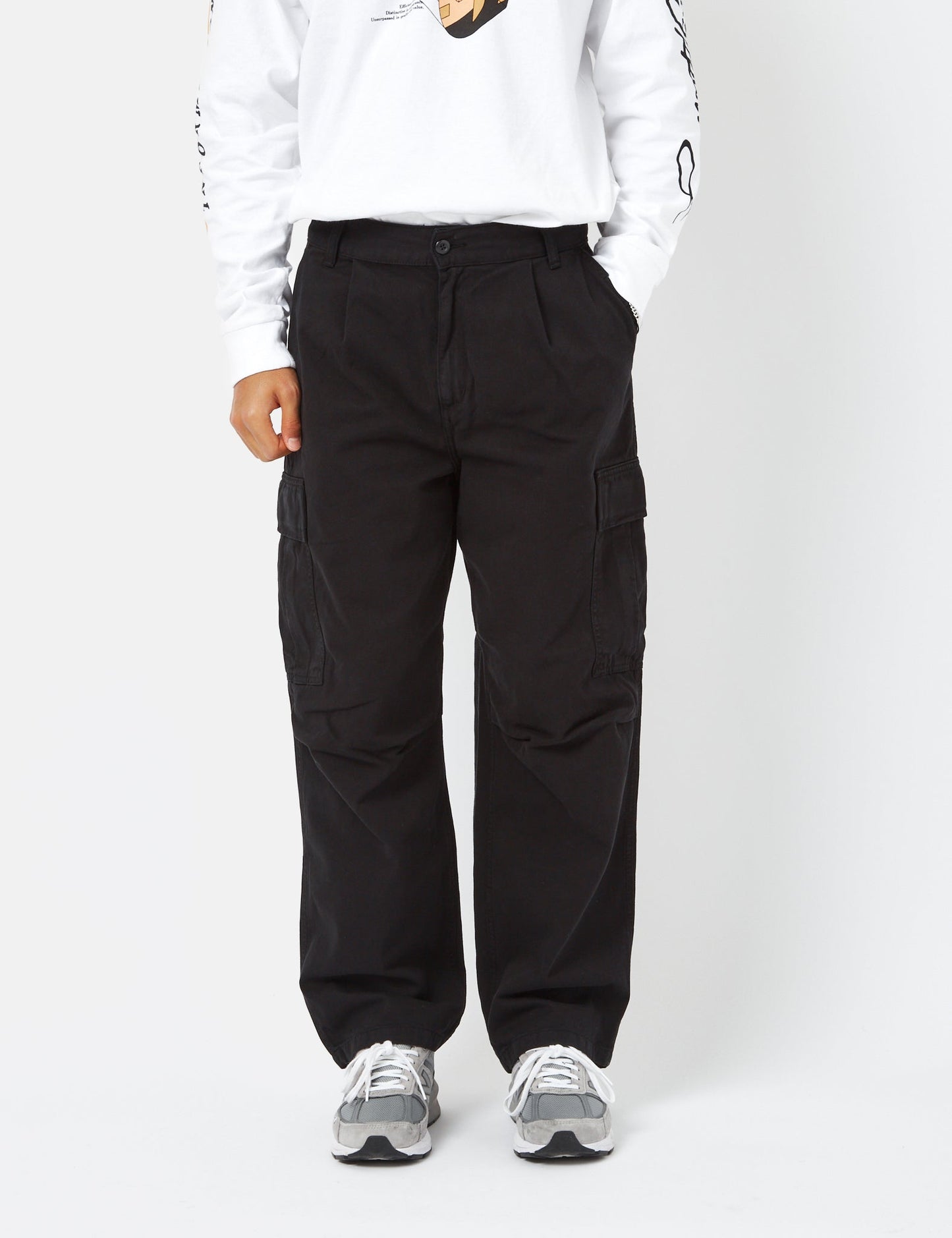 Pantalon Cargo Cole (Coupe décontractée) - Noir