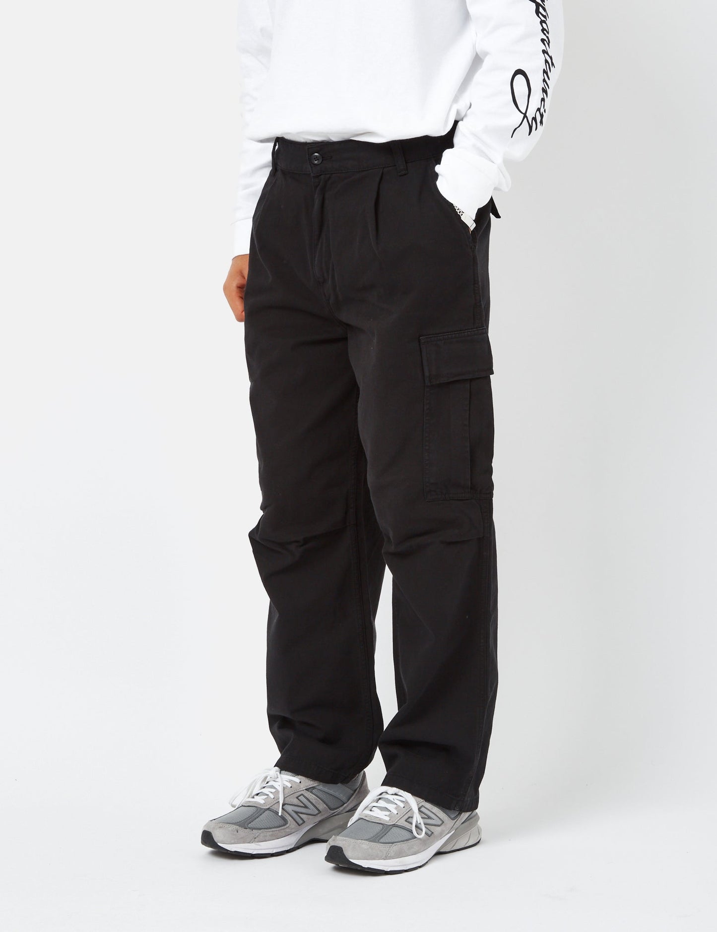 Pantalon Cargo Cole (Coupe décontractée) - Noir