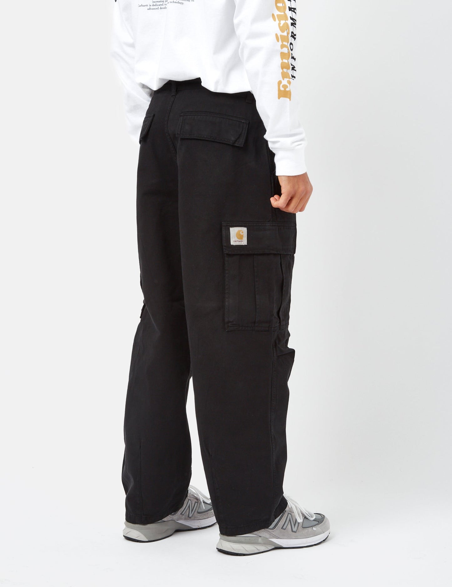Pantalon Cargo Cole (Coupe décontractée) - Noir