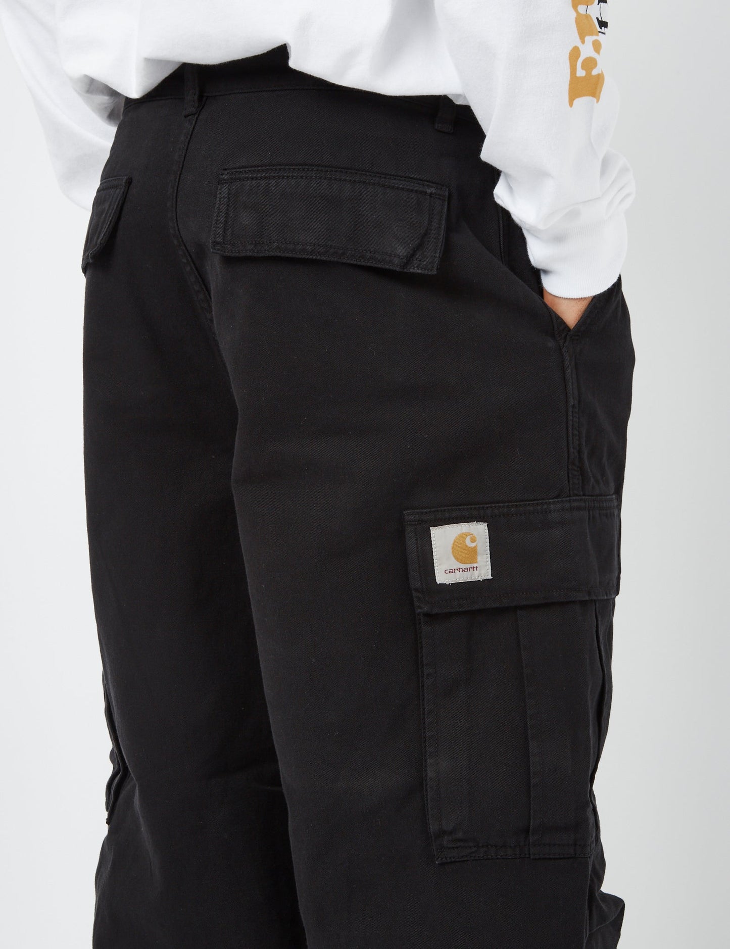 Pantalon Cargo Cole (Coupe décontractée) - Noir
