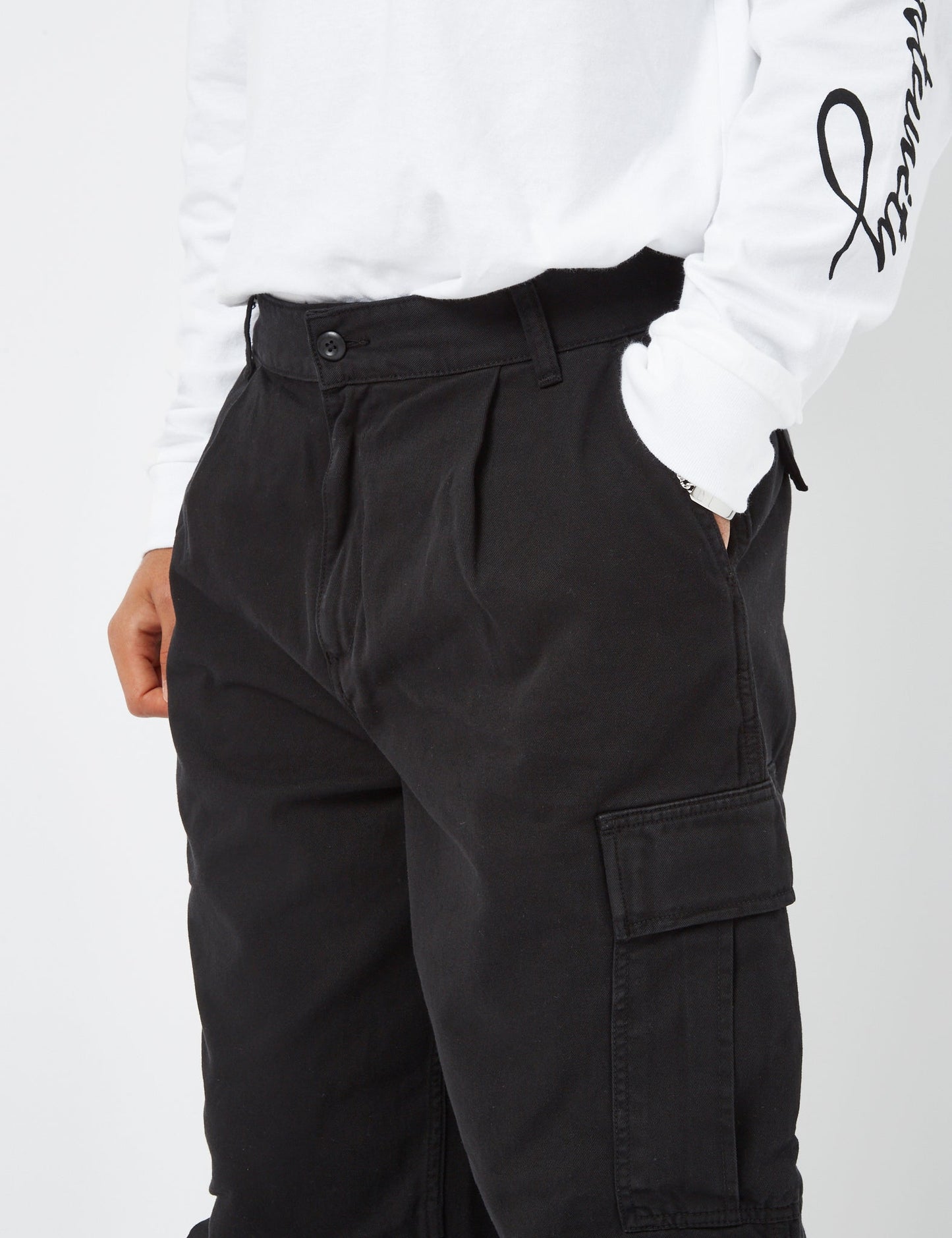 Pantalon Cargo Cole (Coupe décontractée) - Noir