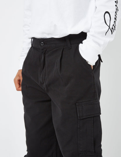 Pantalon Cargo Cole (Coupe décontractée) - Noir