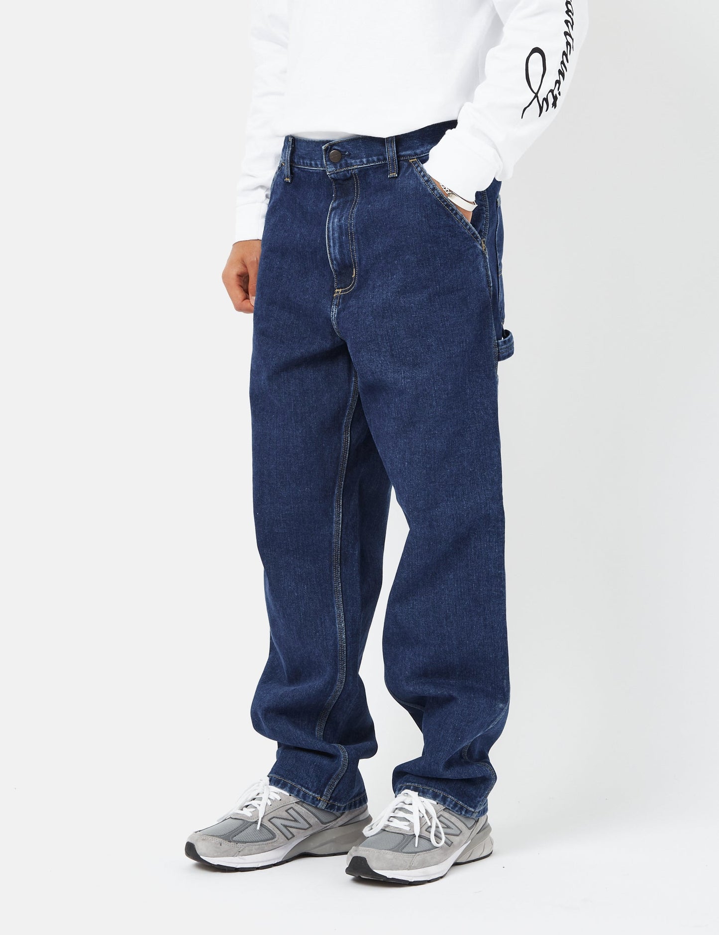 Pantalon en jean à jambe unique (décontracté) - Bleu