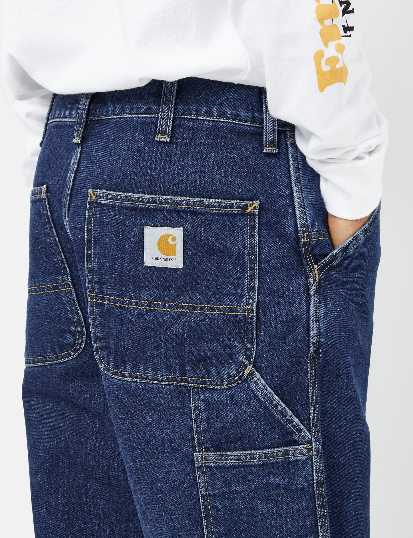 Pantalon en jean à jambe unique (décontracté) - Bleu