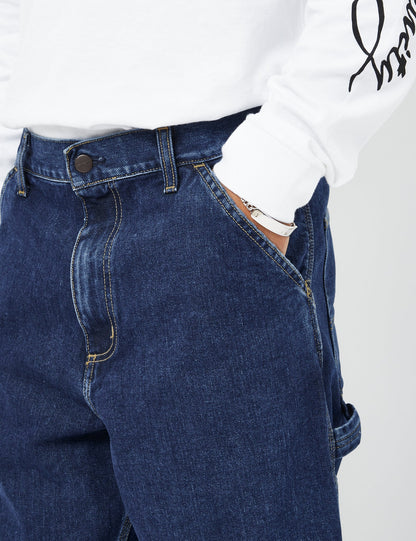 Pantalon en jean à jambe unique (décontracté) - Bleu