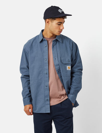 Surchemise Reno (Teinture vêtement) - Bleu Orage