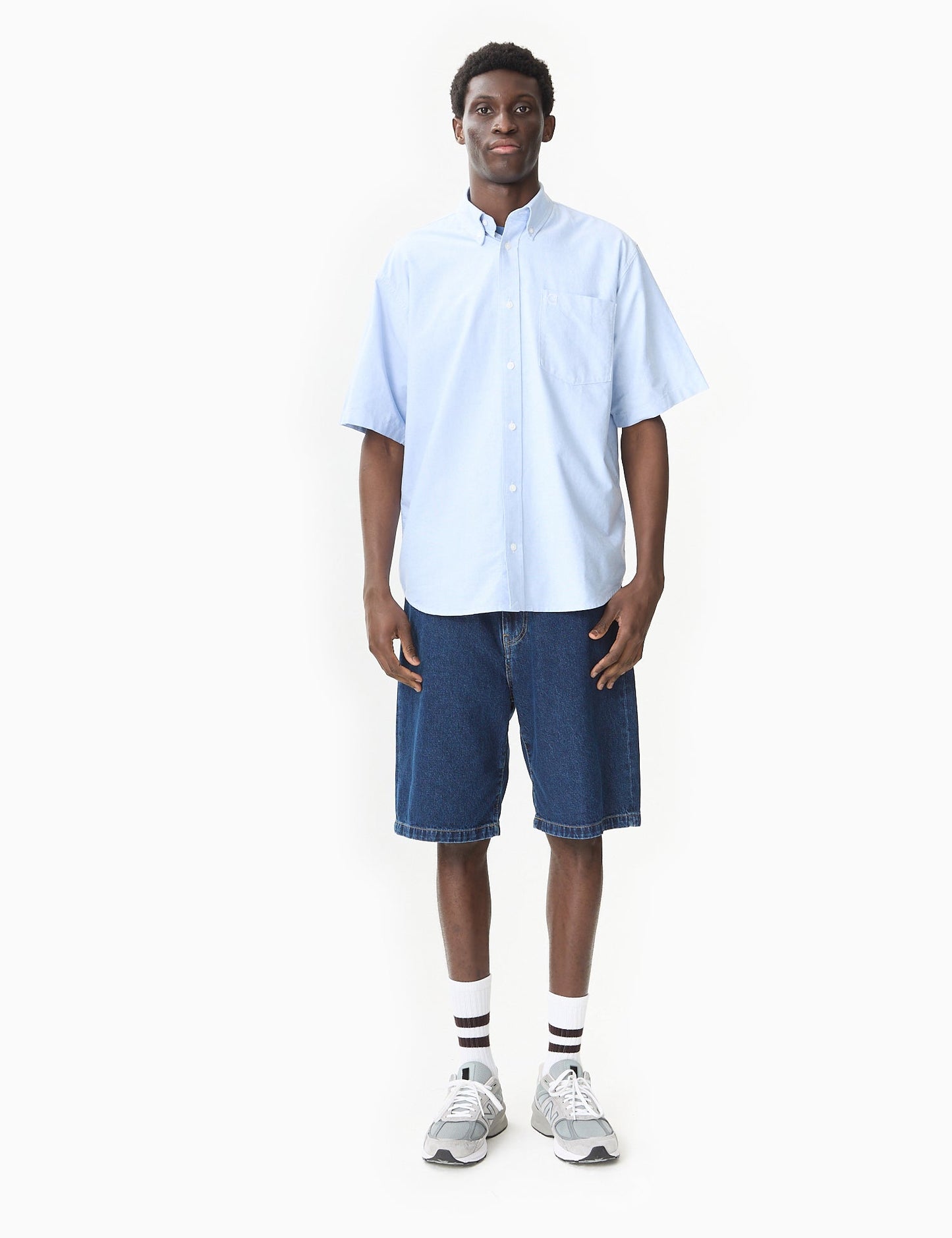 Chemise Braxton - Bleu délavé/Ciré