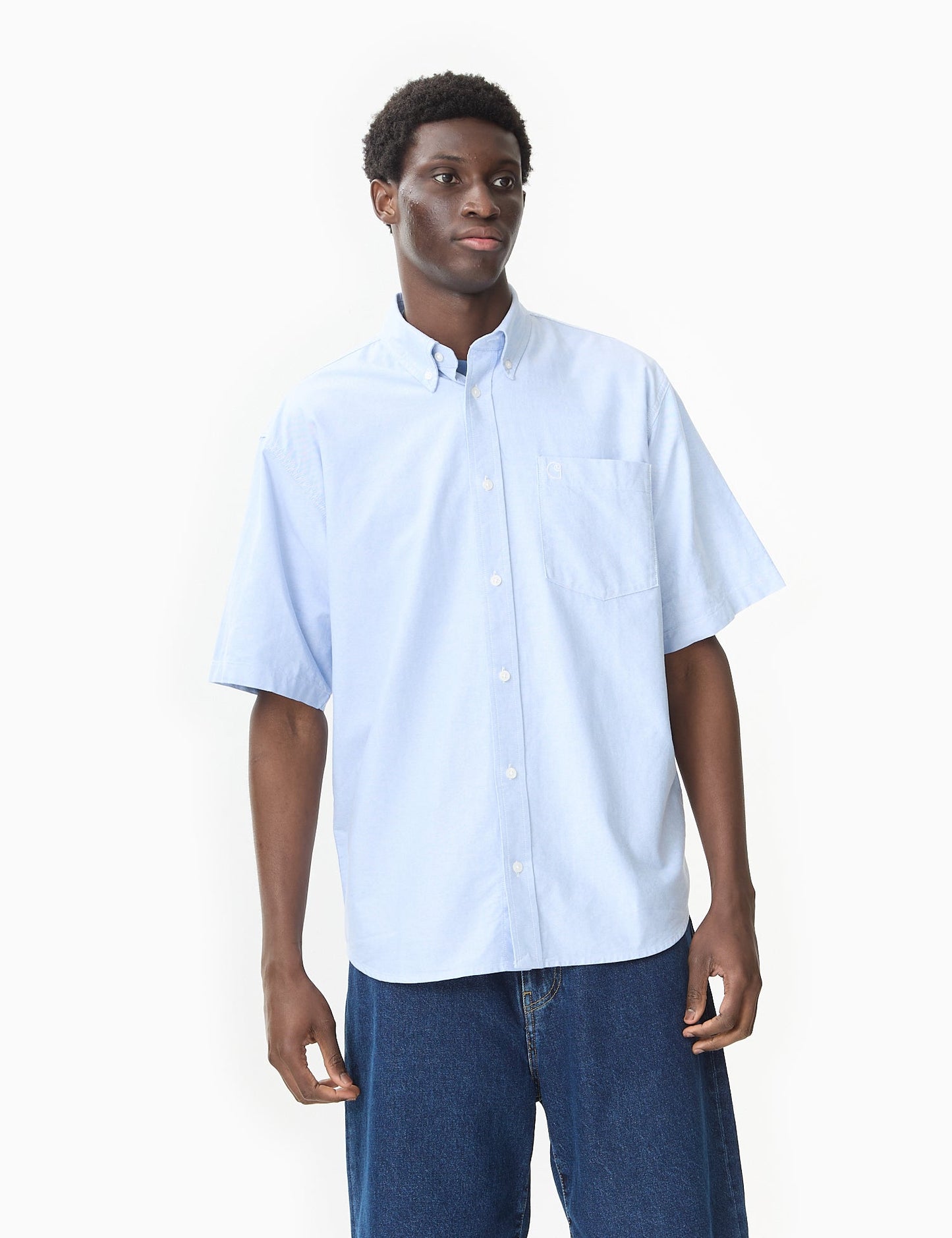 Chemise Braxton - Bleu délavé/Ciré