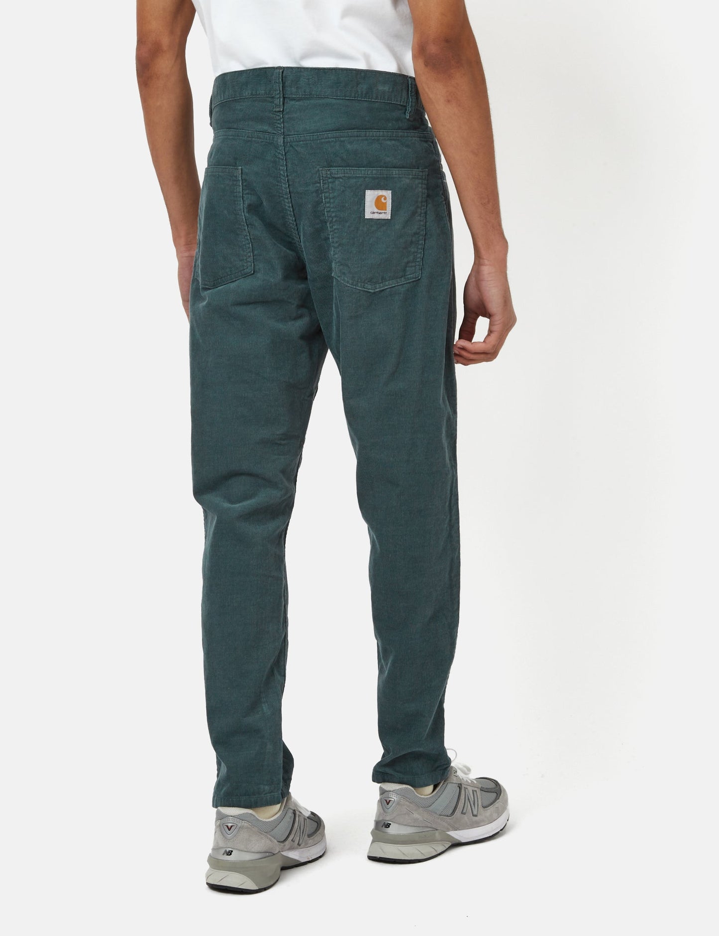 Pantalon Newel en velours côtelé (coupe décontractée) - Jura Teal