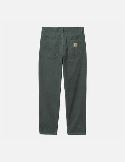 Pantalon Newel en velours côtelé (coupe décontractée) - Jura Teal