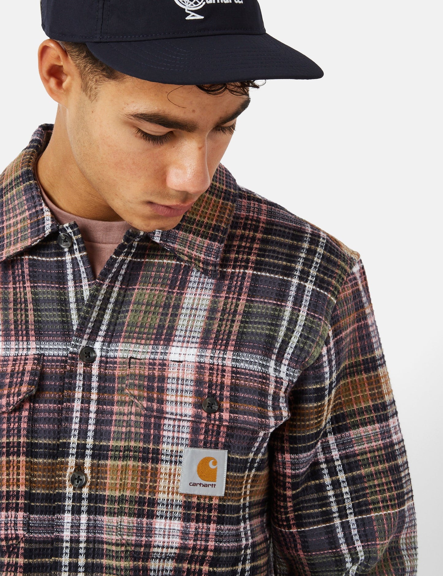 Chemise Valmon (coupe droite) - Valmon à carreaux/Marron Hamilton