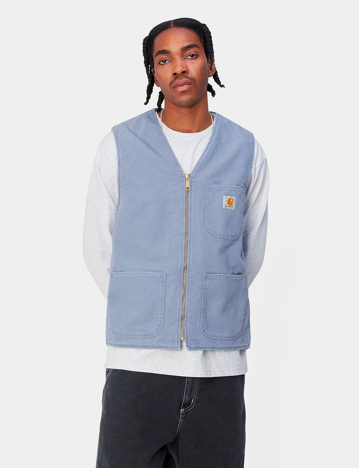 Gilet Arbor - Toile vieillie bleu baie