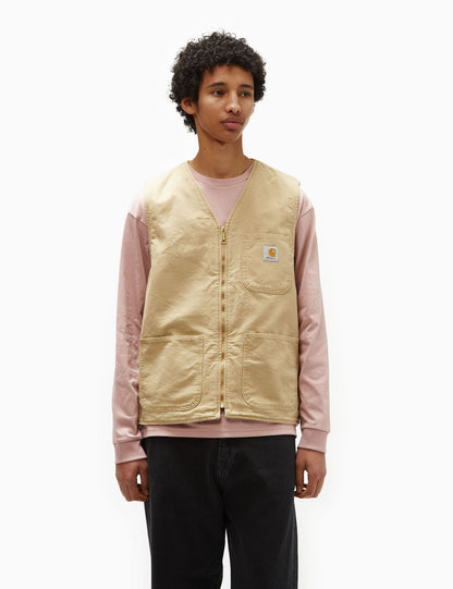 Gilet Arbor - Toile vieillie marron bourbon