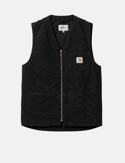 Gilet Arbor – Toile Vieillie Noire