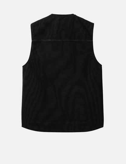 Gilet Arbor – Toile Vieillie Noire