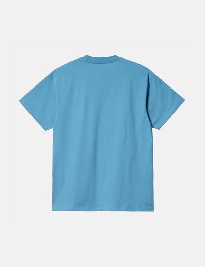 T-shirt Vacanze (biologique) - Bleu Piscine