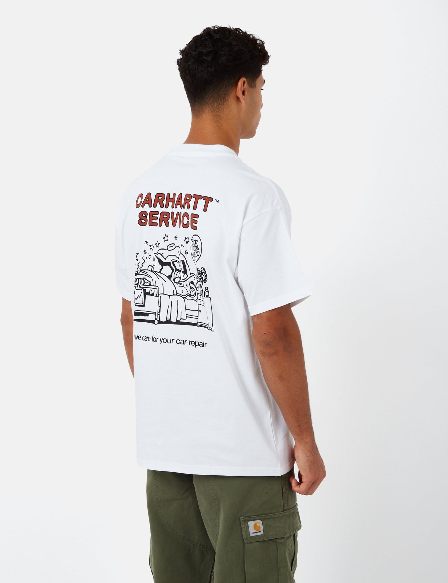 T-shirt (bio) Réparation Automobile - Blanc