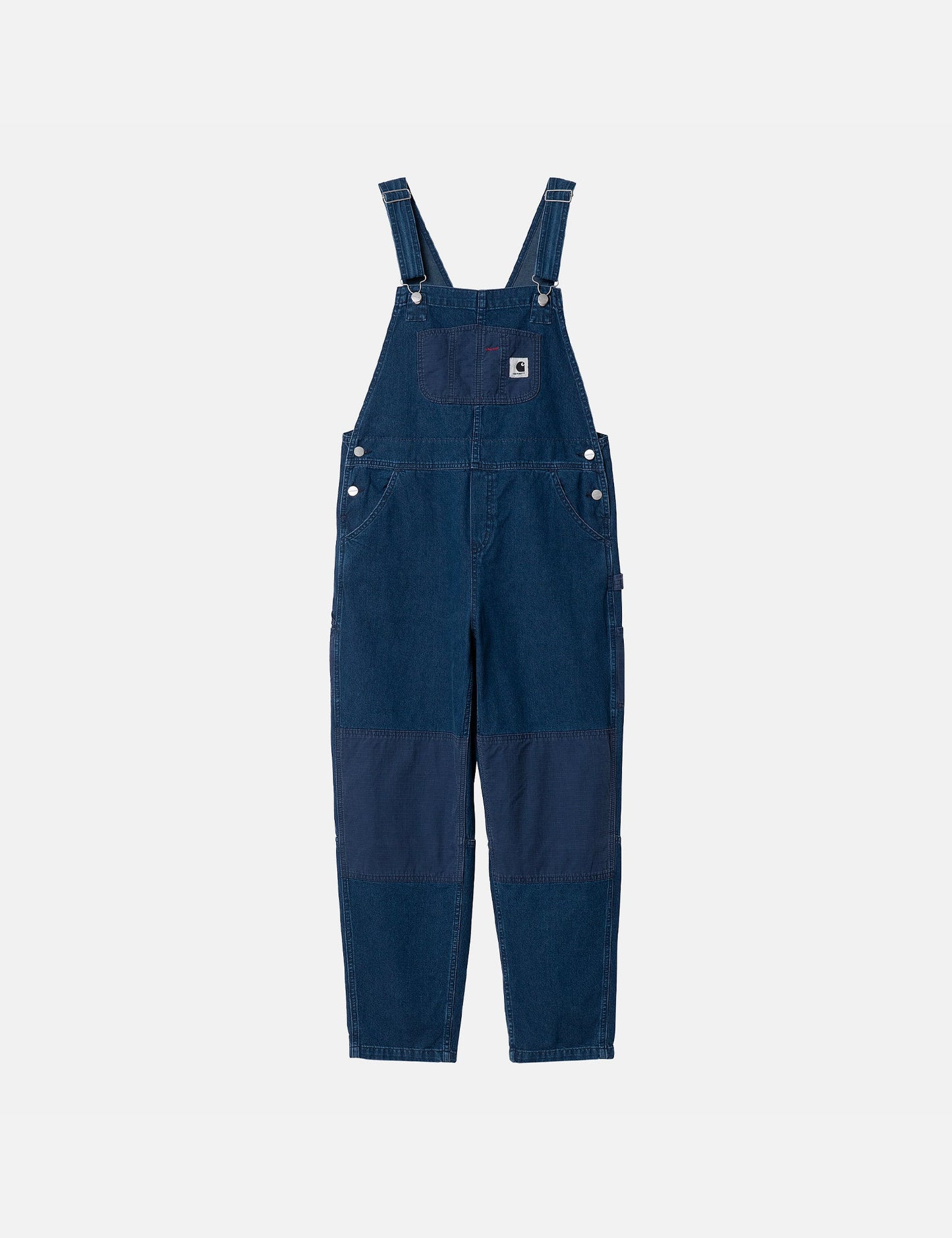 Salopette Alma en denim (coupe ample) pour femme - Délavé bleu