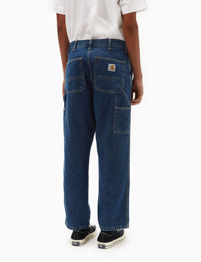 Pantalon à genouillère simple (Smith Denim) - Bleu délavé