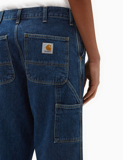 Pantalon à genouillère simple (Smith Denim) - Bleu délavé