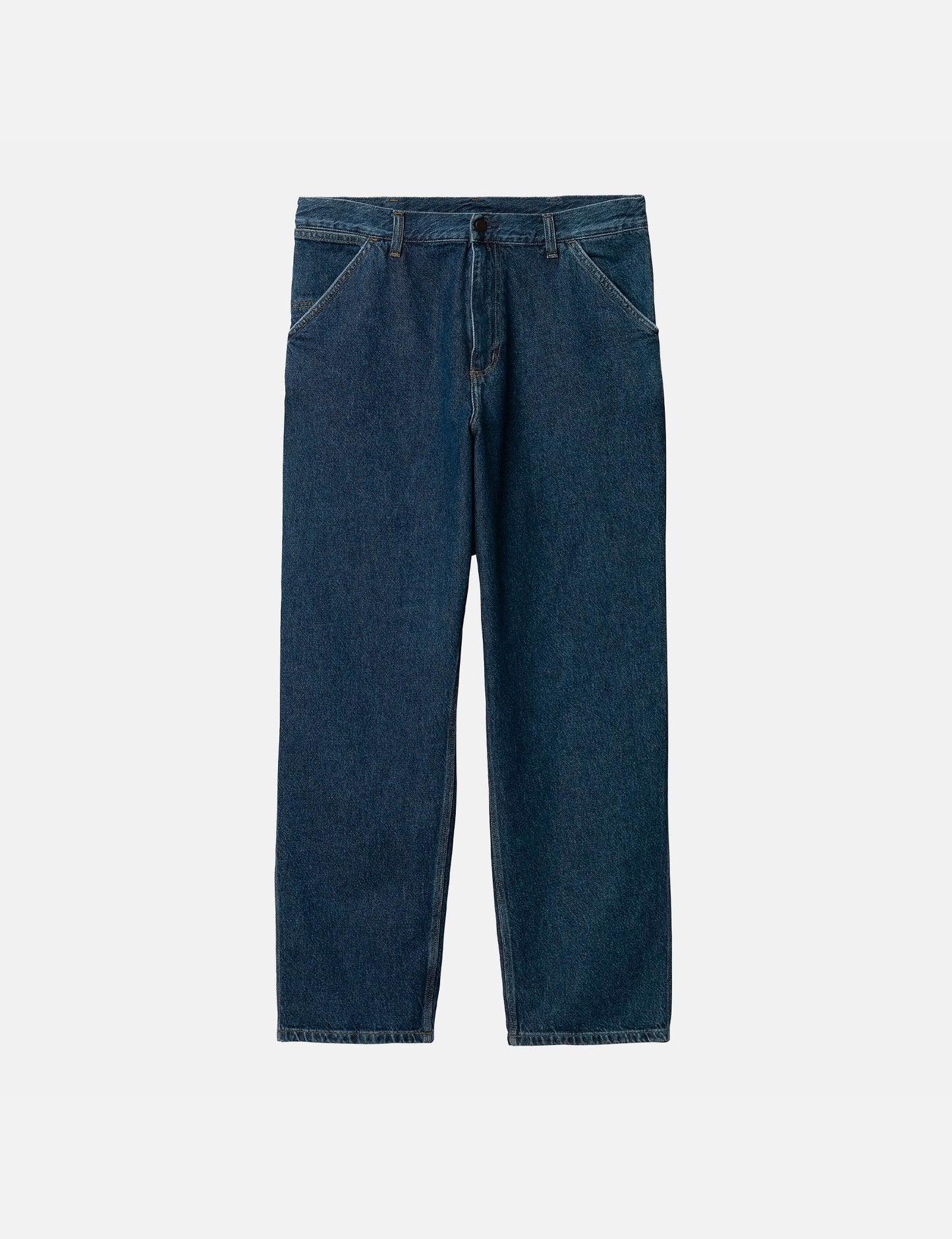 Pantalon ample à simple pli (Smith Denim) - Bleu délavé
