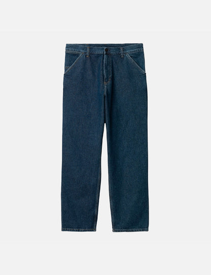 Pantalon ample à simple pli (Smith Denim) - Bleu délavé