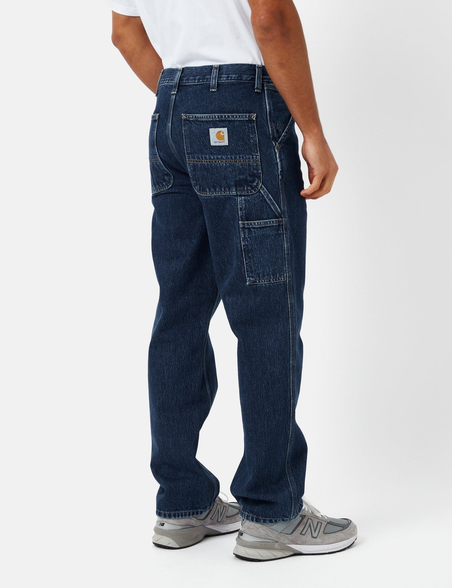 Pantalon ample à simple pli (Smith Denim) - Bleu délavé