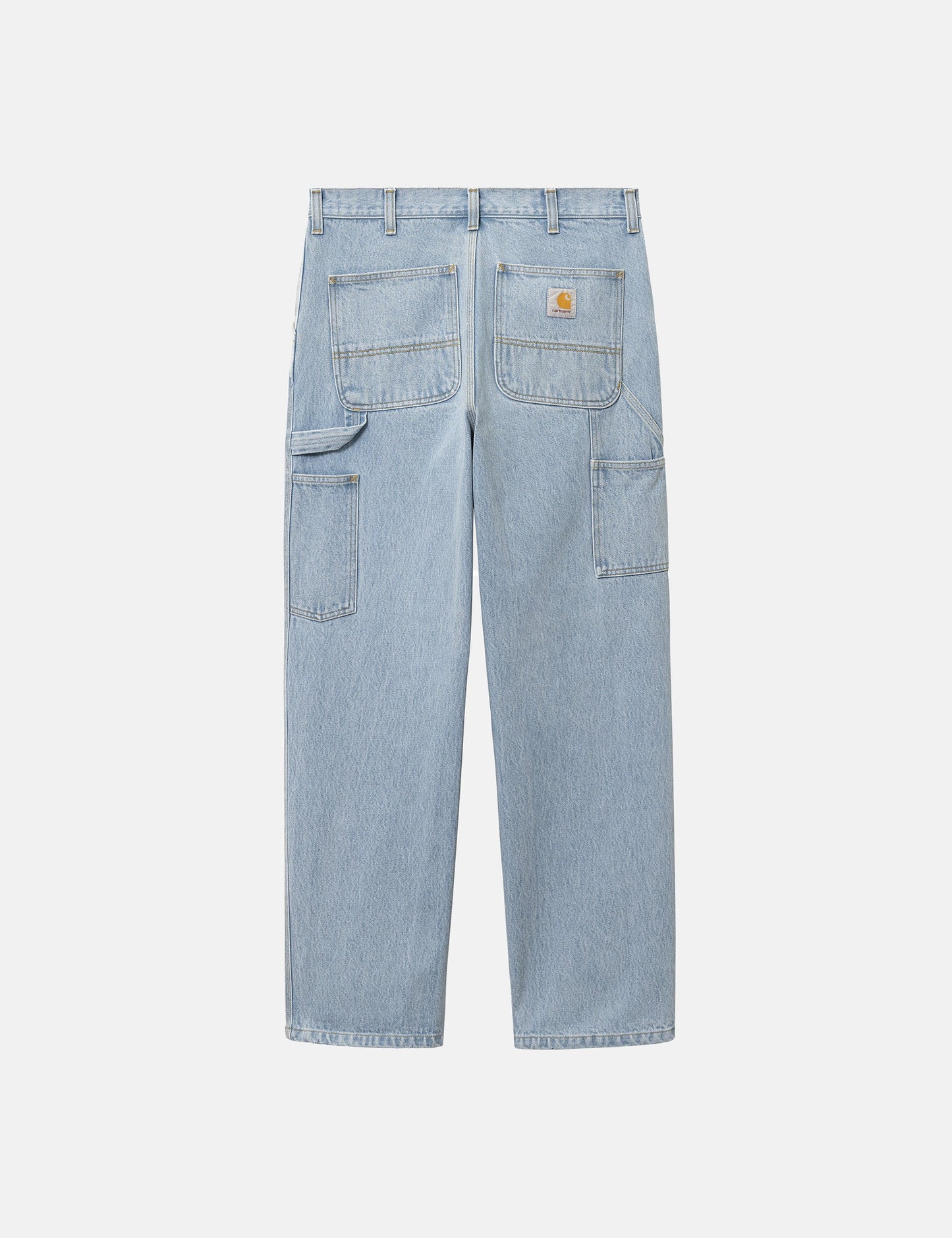 Pantalon ample à genoux simples - Bleu délavé "Heavy Stone"