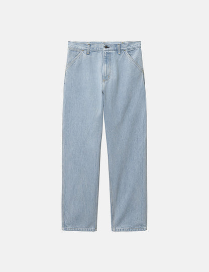 Pantalon ample à genoux simples - Bleu délavé "Heavy Stone"