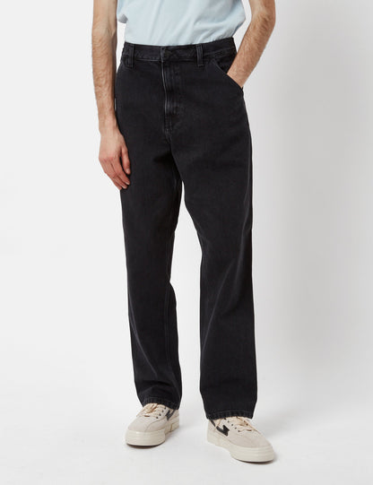 Pantalon à jambe droite (Smith Denim) - Délavé Noir