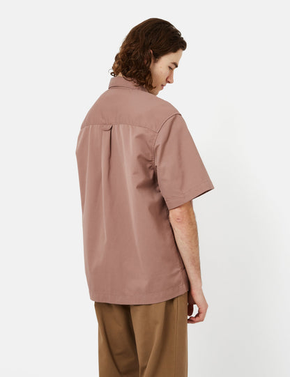 T-shirt artisanal (ample) - Rouge lupin