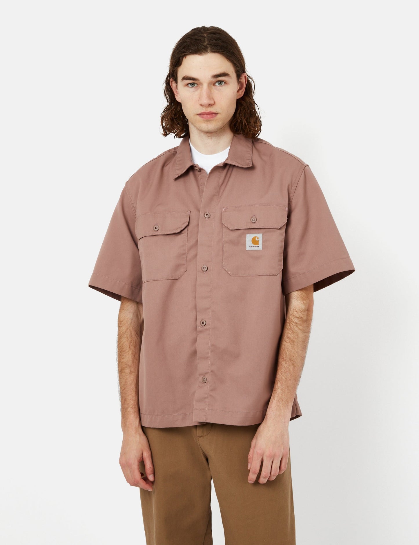 T-shirt artisanal (ample) - Rouge lupin