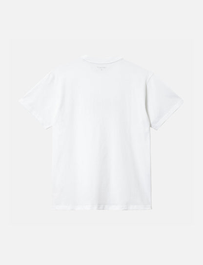 T-shirt Heat Script (Bio) - Blanc
