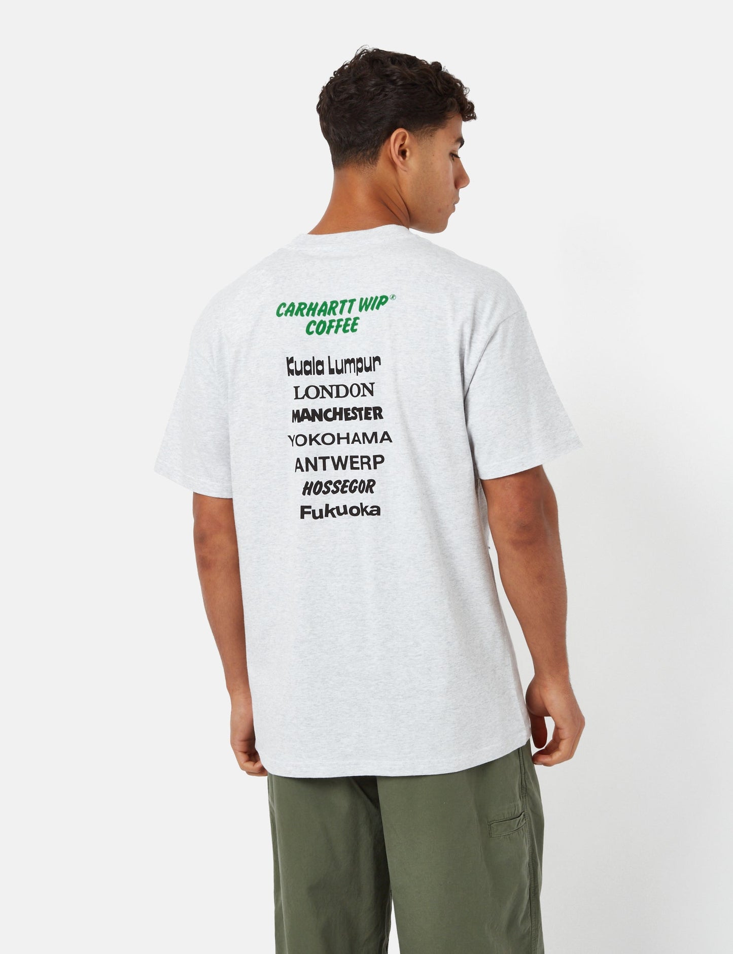 T-shirt Café (Bio) - Gris chiné cendré