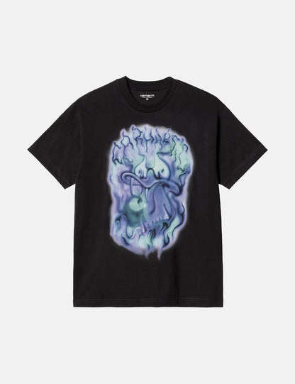 T-shirt Bébé Brosse Canard (Bio) - Noir