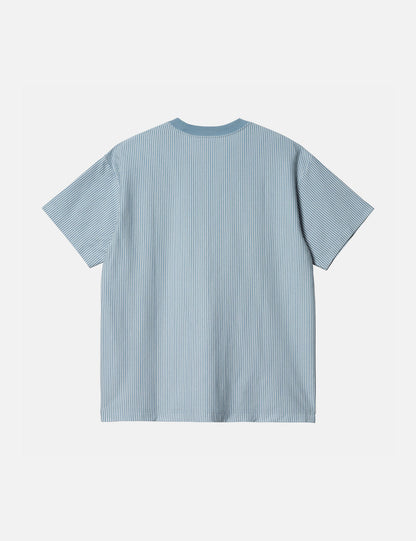 T-shirt Terrell (rayé) - Délavé/Ciré