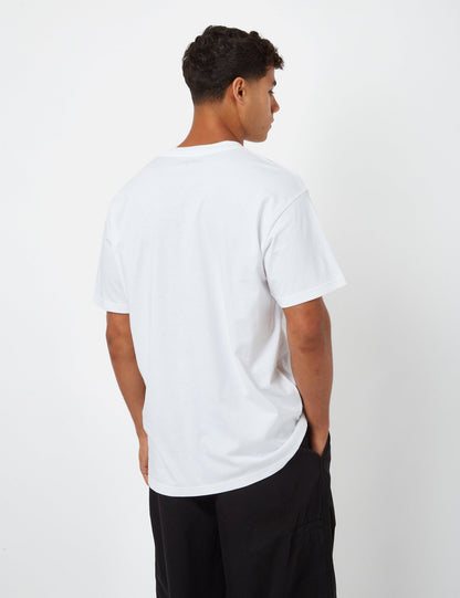 T-shirt Cœur de poche (ample) - Blanc
