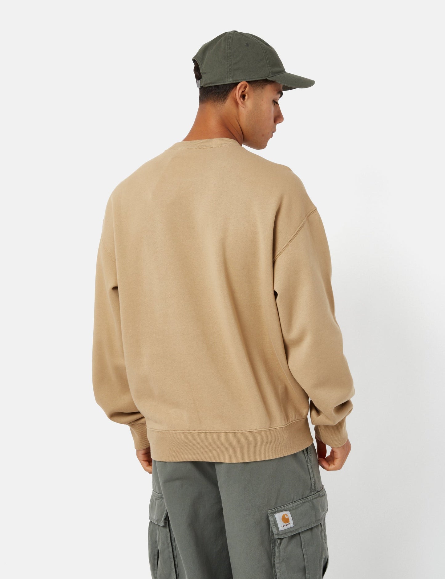 Sweat-shirt brodé cœur – Marron Hamilton Poussière