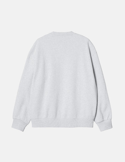 Sweat-shirt Cœur - Gris chiné