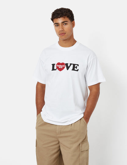 T-shirt Love (biologique) - Blanc