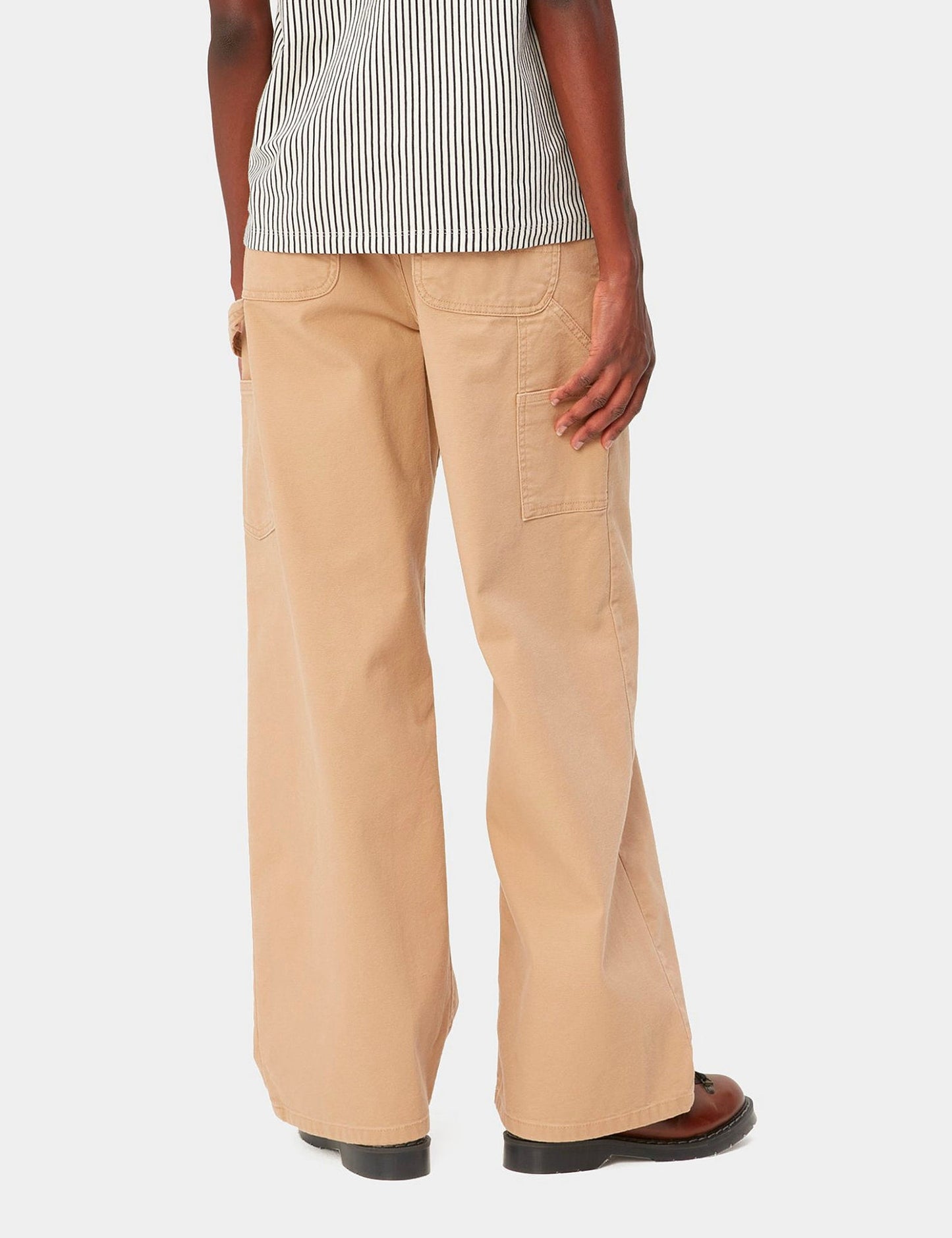 Pantalon Jean Femme - Marron H Poussière Délavé