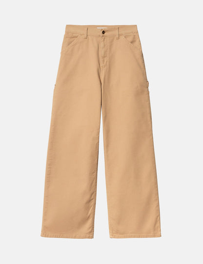 Pantalon Jean Femme - Marron H Poussière Délavé