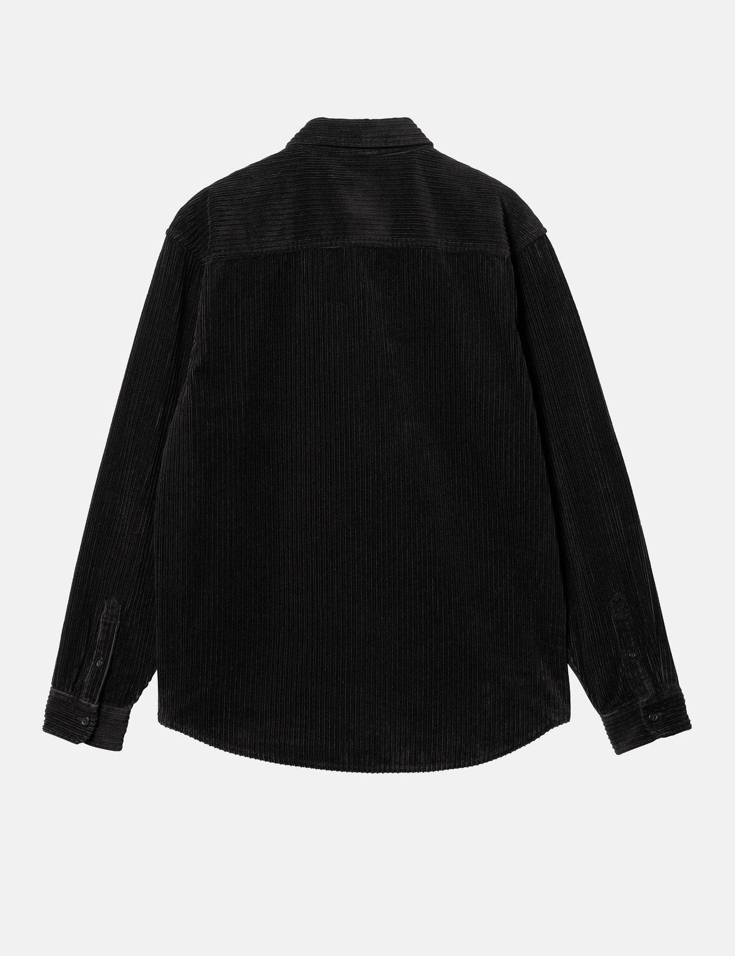 Chemise Rhodes à manches longues (ample, velours côtelé) - Noir