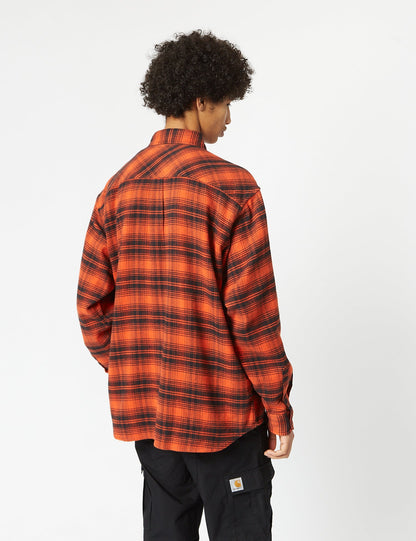 Chemise Krenz manches longues - Rouge brique