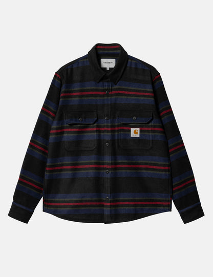 Surchemise Oregon (Starco Stripe) - Noir
